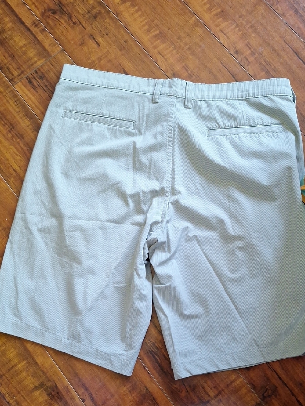 George Men's Light Gray Flat Front Shorts - Picture 7 of 9